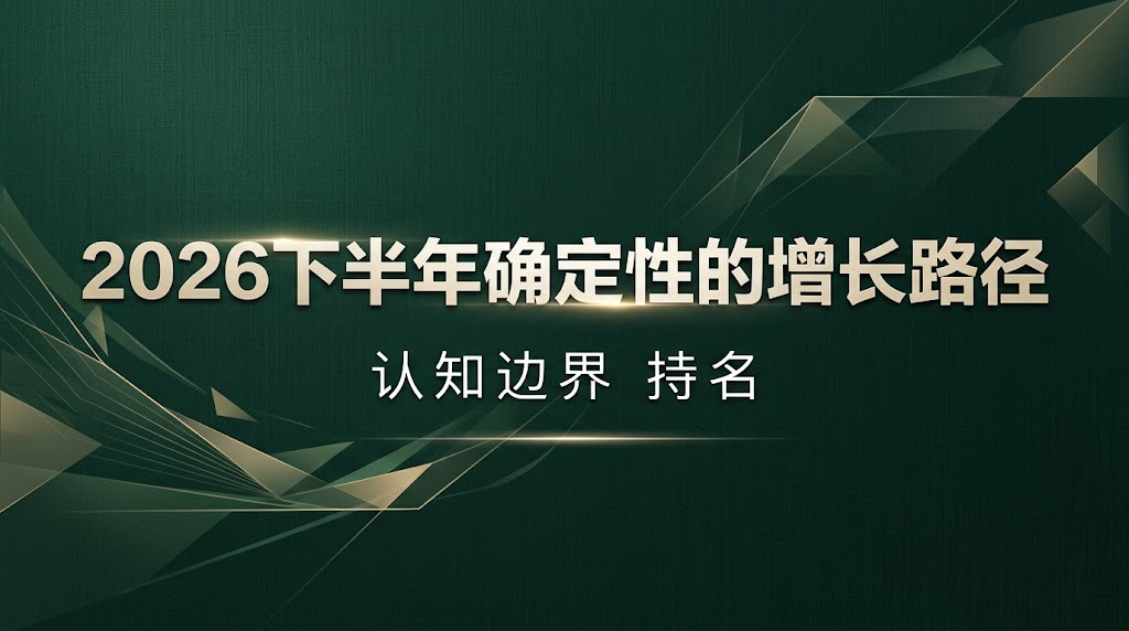 2026下半年确定性的增长路径_2026-07-21