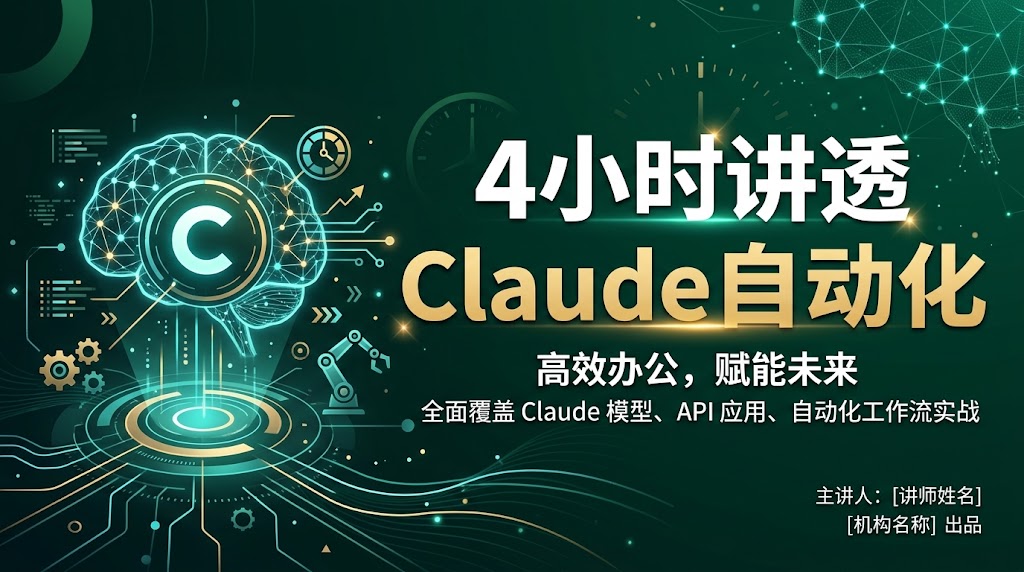 4小时讲透claude自动化
